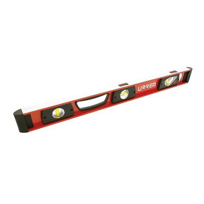 URREA UNI24D Dual-View Aluminum Level Size 24''. Anti-Shock Rubber End Caps