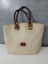 Borsa a Mano Sottobraccio The Bridge in Pelle Beige e Marrone Vintage