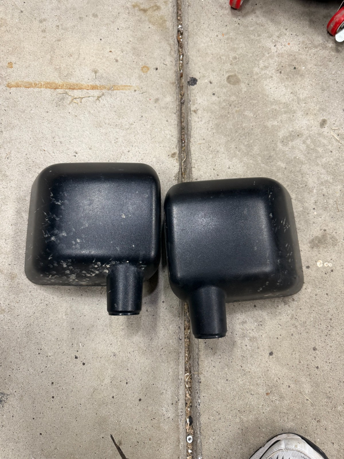 2007-2018 Jeep Wrangler JK OEM side mirror housing shells covers pair