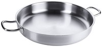 Contacto Edelstahl Bratpfanne/ Paellapfanne 46 Cm Mit Zwei Griffen
