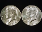 1982-P and D Kenndy Half Dollars (2 coins) AU+. Free Shipping!