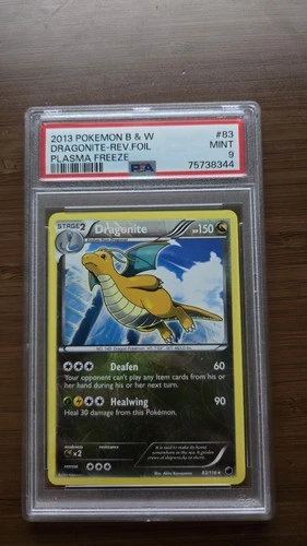 Dragonite 83/116 Plasma Freeze Reverse Holo Pokémon 2013 PSA 9 low POP