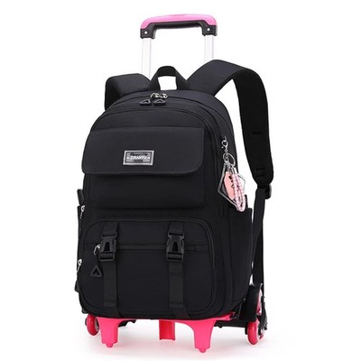 Rolling Backpack Luggage Bookbag With Wheels Trolley Bag Wheeled Travel Backpack