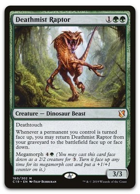 Deathmist Raptor #160 (NM) Commander 2019 C19 Magic MTG