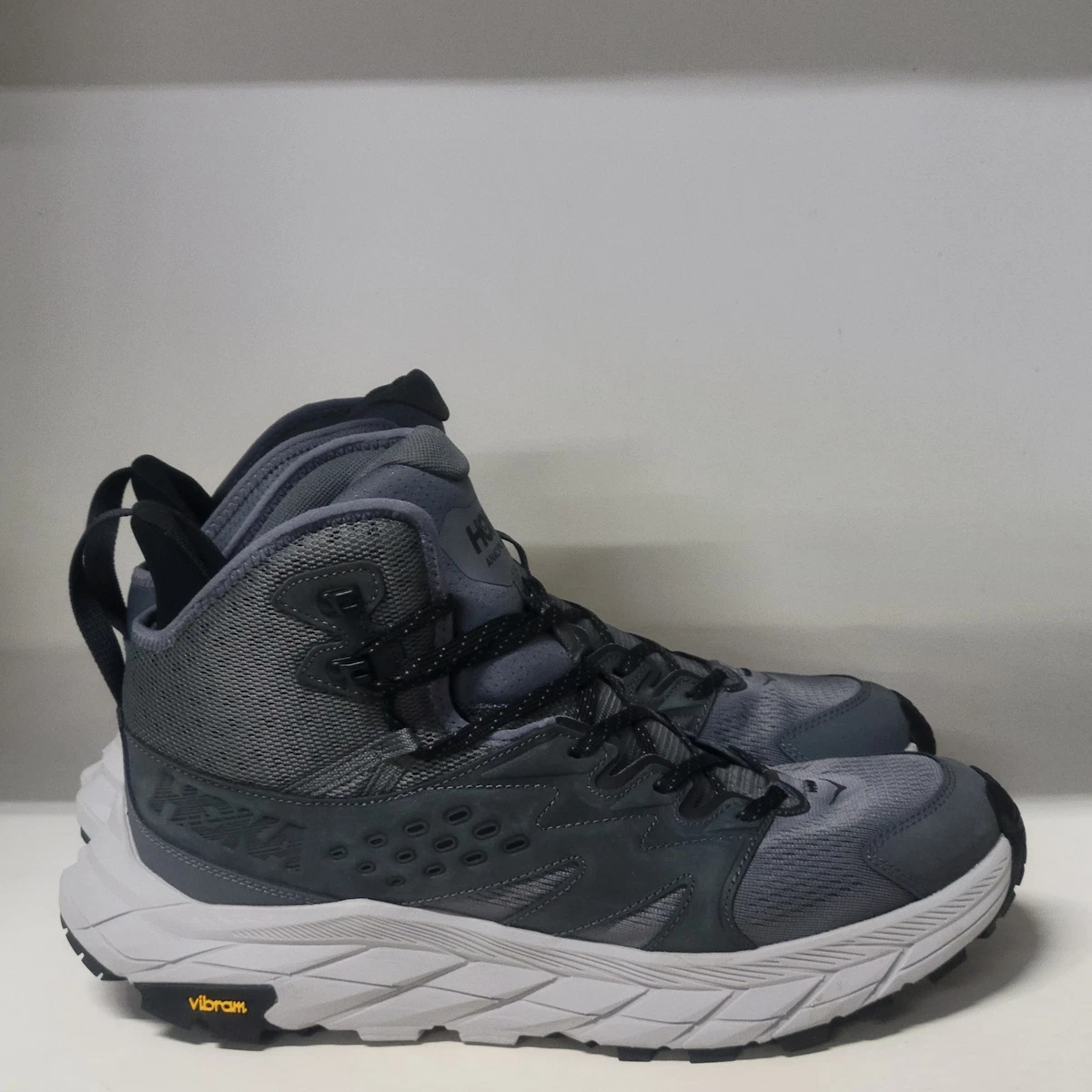 HOKA Anacapa Breeze Mid Hiking Boots for Men - Castlerock/Harbor Mist 13 HOKA ANACAPA BREEZE MID MEN SZ 12.5RUNNING SHOEES HIKING  main image 2