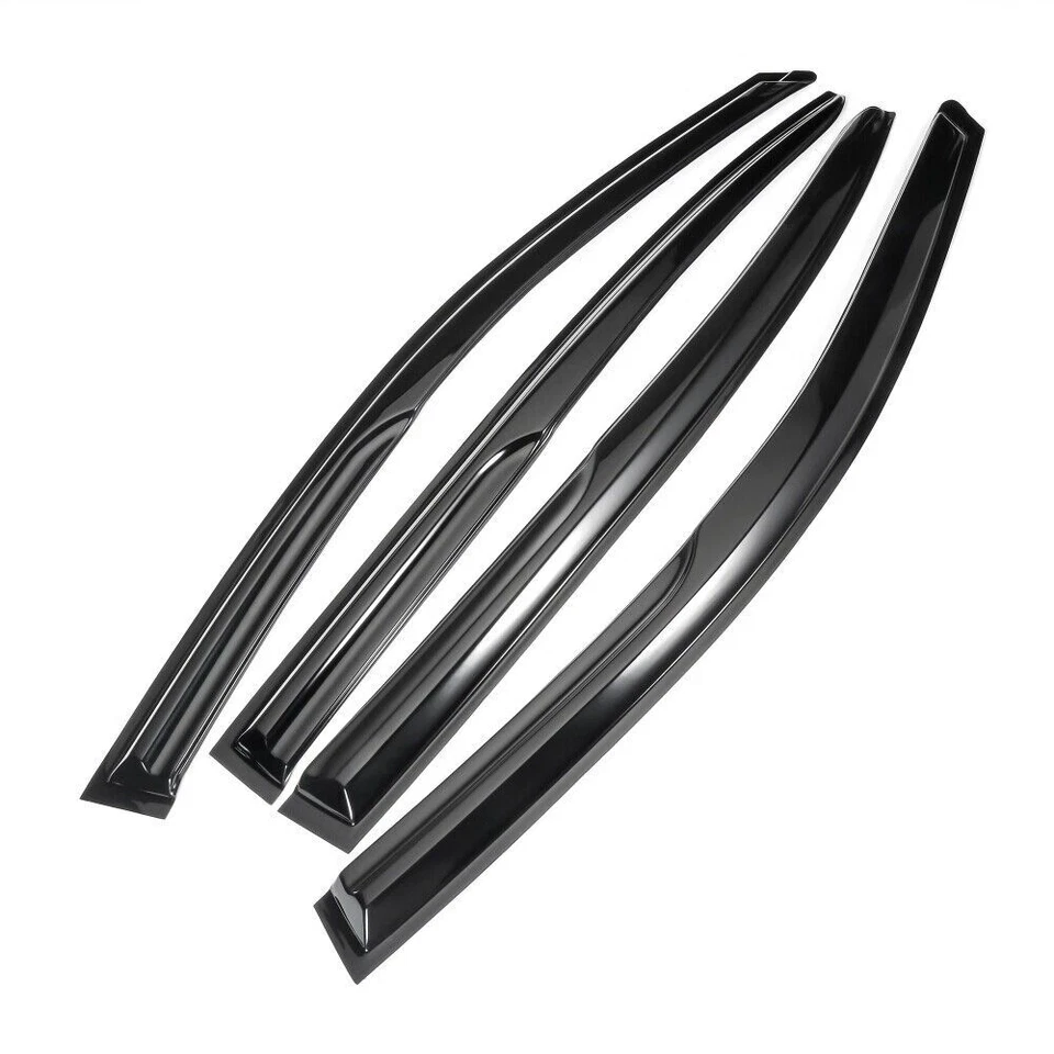 Protector de lluvia para visera de ventana estilo Mugen JDM fuera de canal 4 piezas para Honda Accord 13-17 Foto 3 de 4