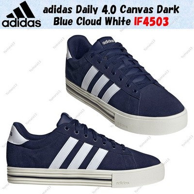 adidas Daily 4.0 Canvas Dark Blue Cloud White IF4503 Herren Gr.