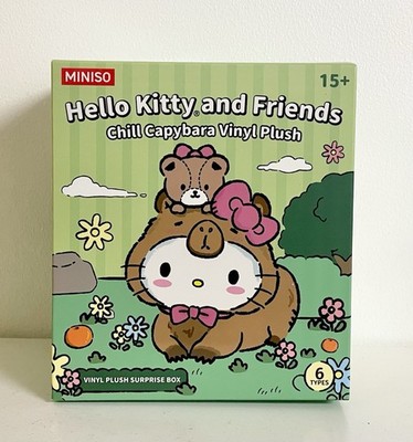 Miniso Hello Kitty & Friends Chill Capybara Vinyl Plüsch Überraschung Blindbox NEU