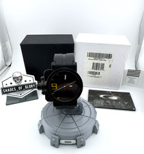 OAKLEY GEARBOX STEALTH BLACK W/ YELLOW DIAL WATCH 10-040 COMPLETE AUTHENTIC NEW