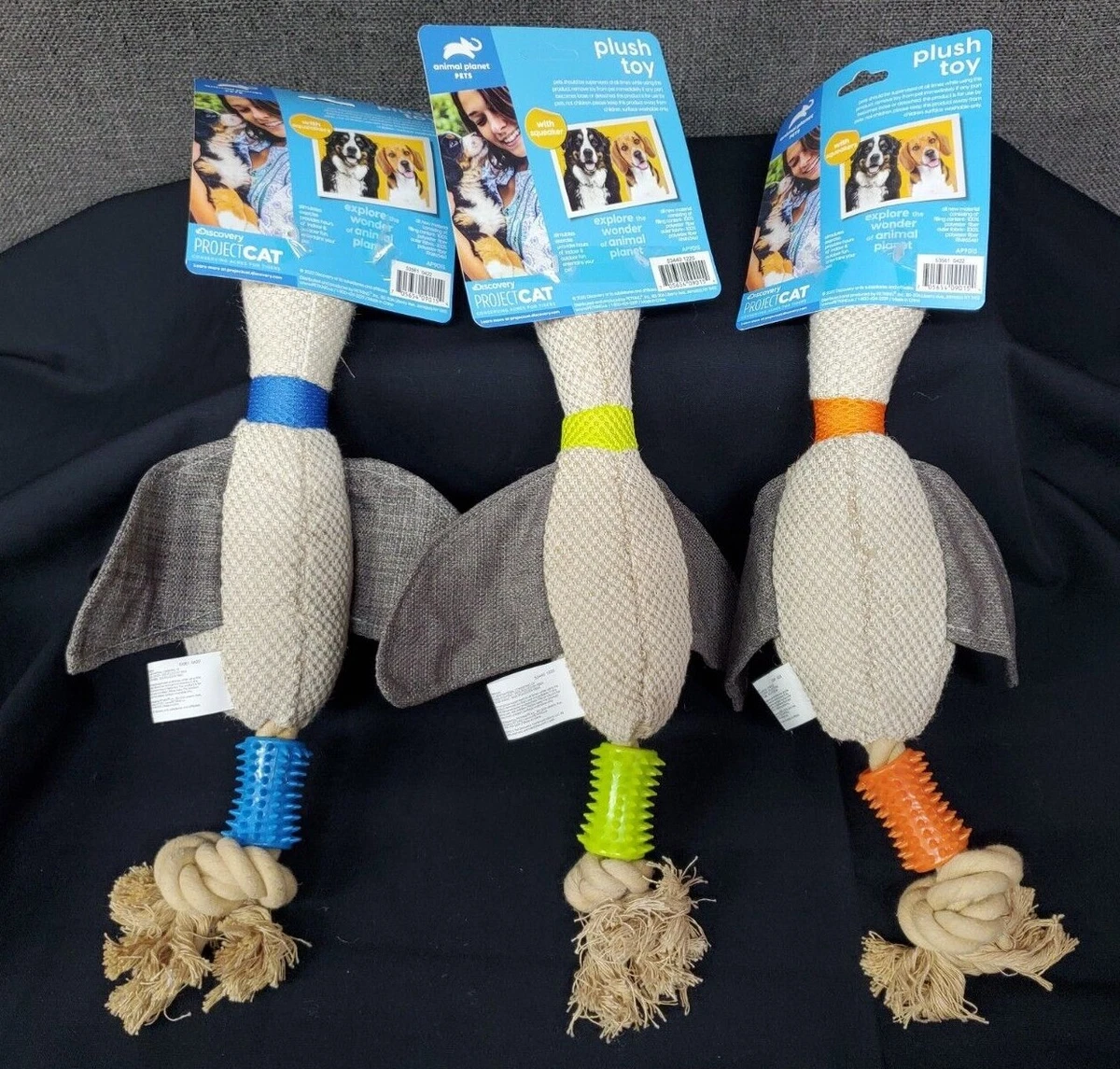 Amazing Canvas Flying Duck Dog Toy W