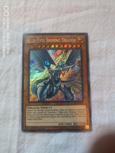 Blue-Eyes Shining Dragon - LCKC-EN008 - Secret Rare - 1st Edition NM | eBay