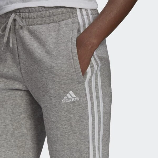 NEW Adidas Women's Essentials Fleece 3-Stripes Pants GV6020 - Heather Gray  - 2XL | eBay