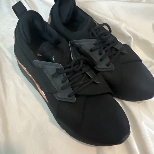 puma muse satin rose gold black