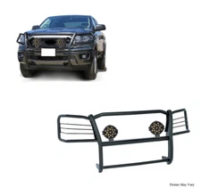Black Horse 17FP10MA-PLB Black Grille Guard w/LED for 19-23 Ford Ranger
