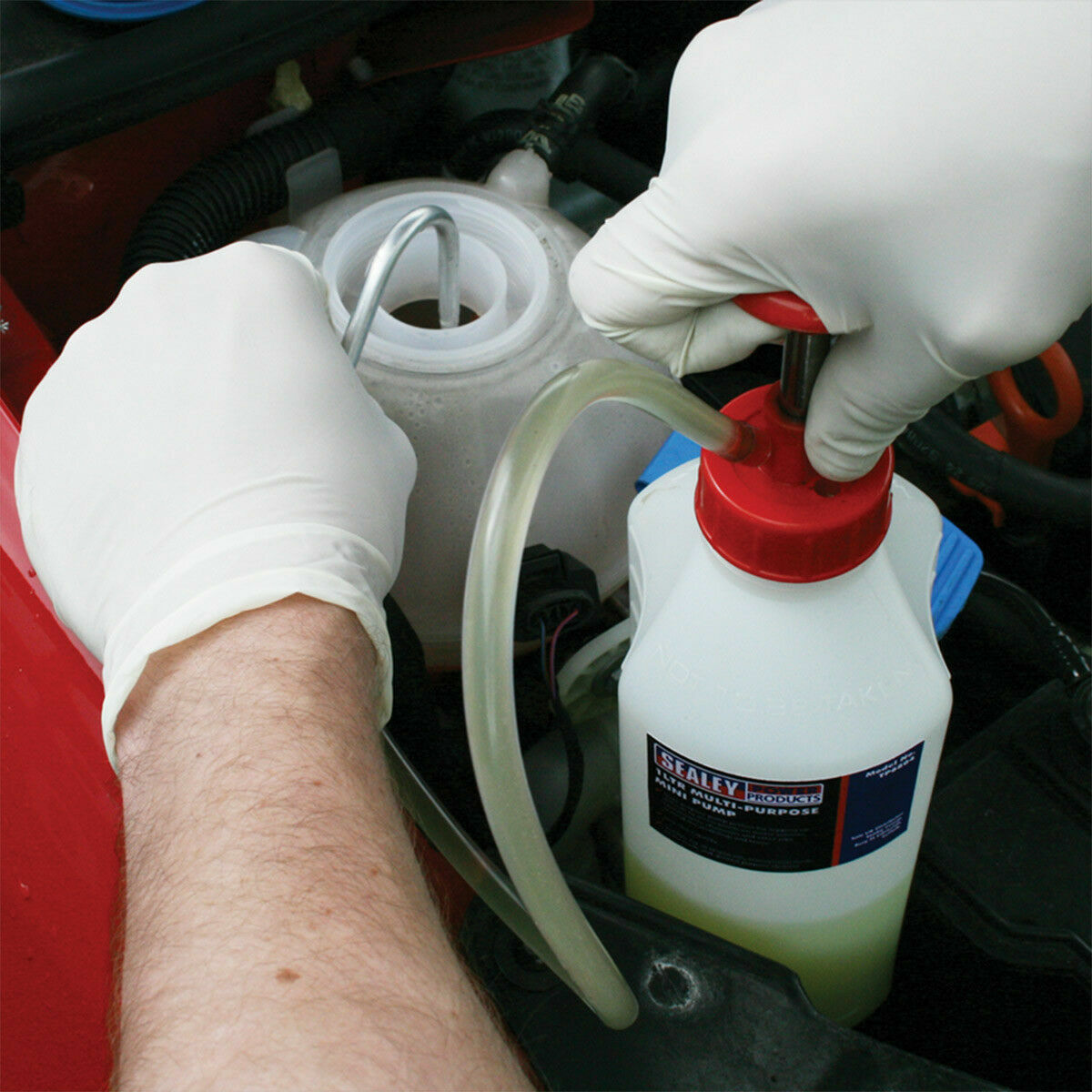 Sealey 1L Litre Mini Pump For Engine/Brake/Gearbox Oil/Fluid/Cleaner