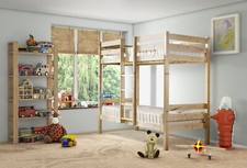 Bunk bed, Heavy Duty Pine bunkbed 2ft 6 Small Single with centre ladder (EB137)