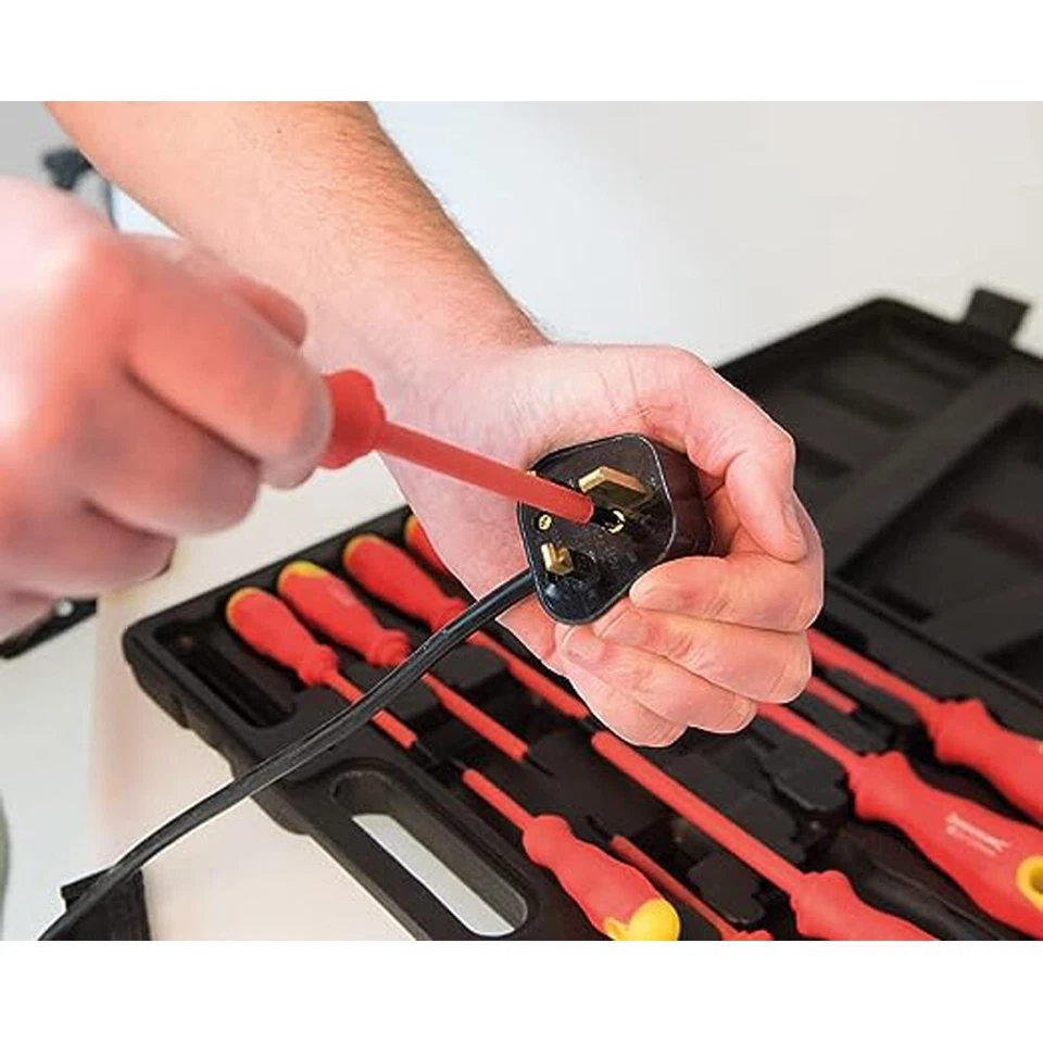 CACCIAVITI ISOLATI ELETTRONICA IMPUGNATURA MORBIDA SET 11pz SILVERLINE 918535 - Immagine 2 di 4