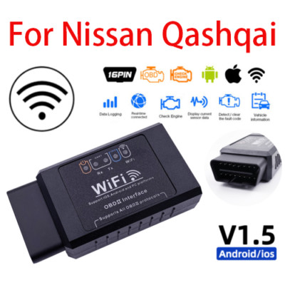 WiFi OBD2 ELM 327 Auto Scanner Werkzeug Android iOS Fehlercodeleser passt Qashqai