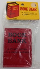 Vintage Small Tin Book Bank Japan