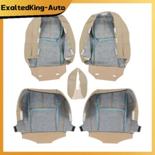 Seat Cover For Chevy Tahoe GMC Sierra 2007-2014 Driver&Passenger Bottom&Top Tan
