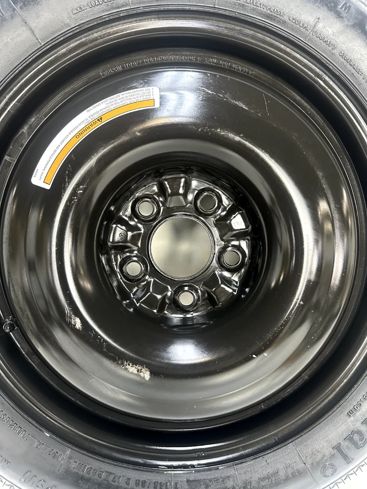 Neumático de repuesto con kit Jack 17" para Nissan 370Z 2010-2019 Donut genuino. Foto 3 de 4