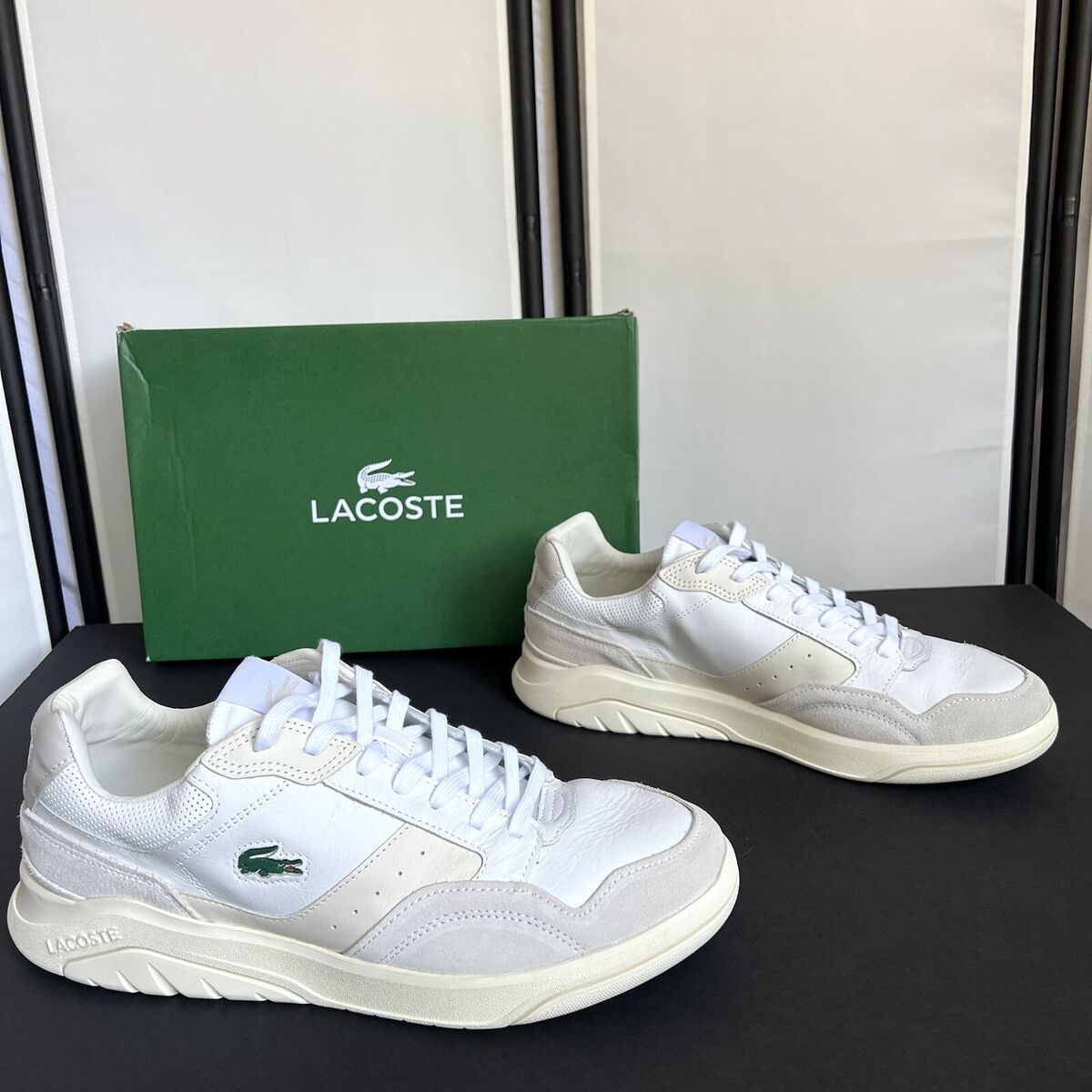 Lacoste Game Advance Luxe 0721 1 SMA Mens Off White Trainers