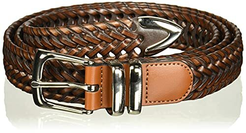 Portfolio Braided Belt Brown 
