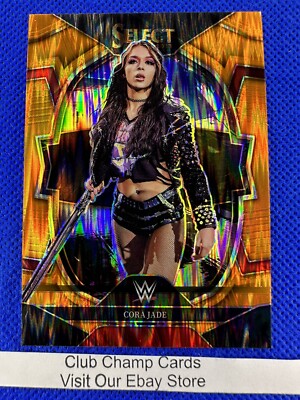 2023 #63 Cora Jade Panini Select WWE NXT Concourse Orange Flash Prizm