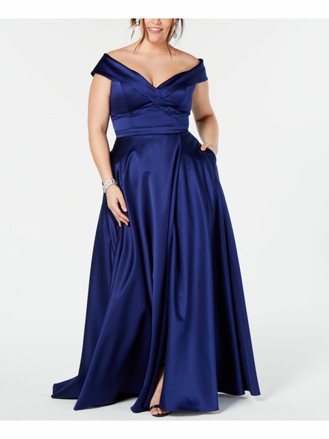 xscape plus size long dresses
