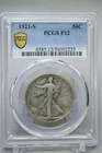 1921-S Walking Liberty Half Dollar 50C PCGS F12 #2225