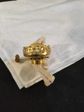 NEW Solid Brass Hornet Britain Flat Wick Miniature Oil Lamp Burner