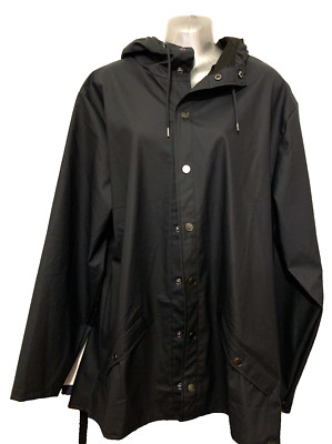 RAINS Unisex Long Jacket Waterproof Jacket L NWT