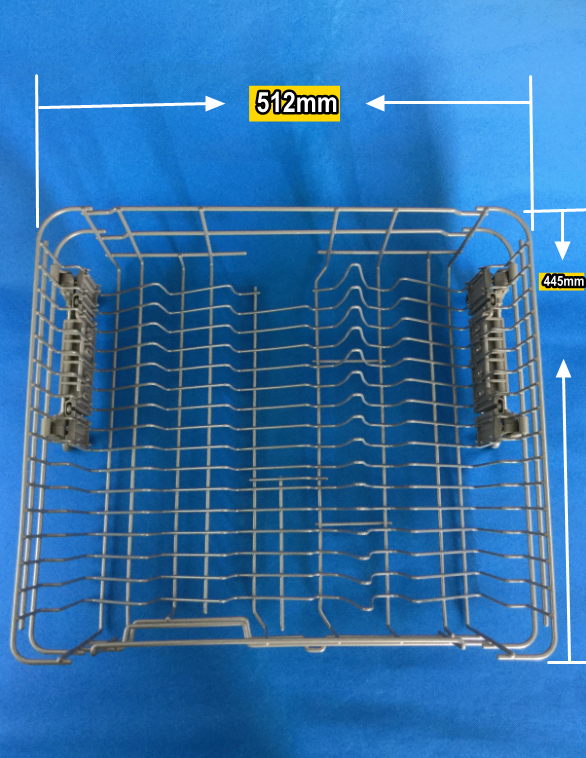 Whirlpool Delonghi Dishwasher Spare Parts Upper Basket with Adjustable