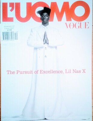 L'uomo Vogue 2021 Lil Nas X Romelu Kukaku, Anthony Hopkins, Alex Katz,New.