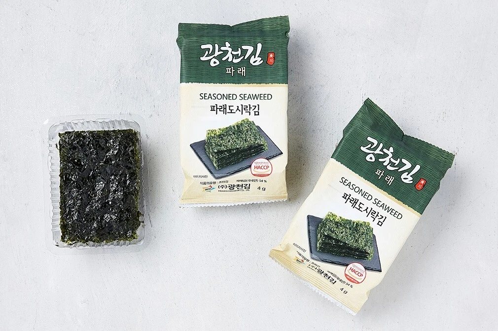 Korean Seasoned Laver Roasted seaweed Diet Food Snack Sushi Nori