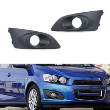 Black Front Bumper Grille Shade Trim 1pair For Chevrolet Aveo Sonic 2011-2017 Black Front Bumper Grille Shade Trim 1pair For Chevrolet Aveo Sonic 2011-2017