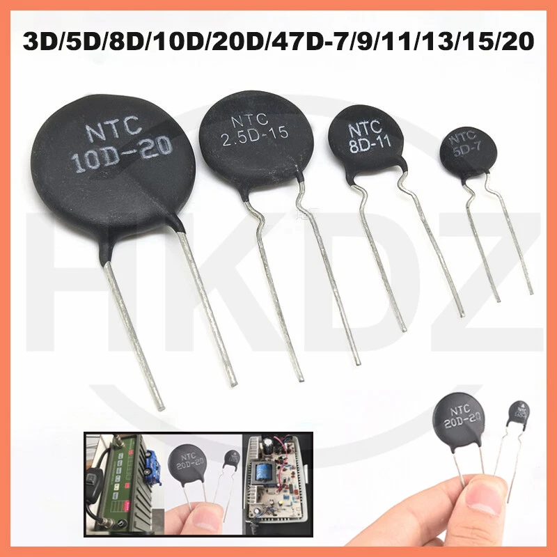 3pezzi 5D-15 Termistore NTC 5D15 ottima qualità 3pezzi 5D-15 Termistore NTC 5D15 ottima qualità