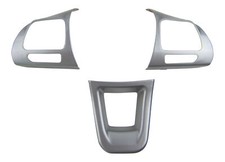 ALU Lenkrad Clip für VW Golf 7 Polo 6R Passat B8 Arteon T-Roc Tiguan T6 3tlg SET