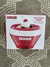 NEW Zoku Stainless Steel Ice Cream Maker, Red