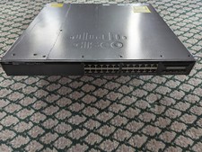 Cisco Catalyst WS-C3650-24TD-L 24-Port 2x10G Switch - 2x PWR-C2-250WAC Ears