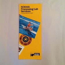 Vintage Color 1986 Eastman Kodak Processing Lab Services Handy Reference Guide