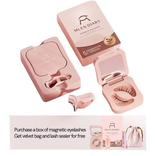 Magnetic Eyelashes No Glue Needed Reusable Magnetc Eyelash Natural Look 1 Pcs