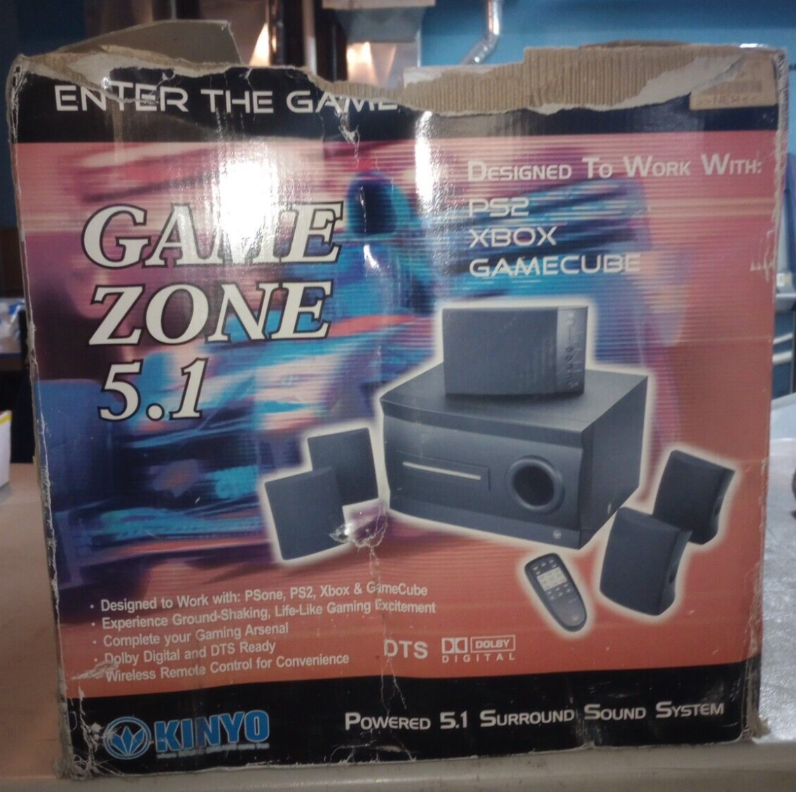 KINYO GZ-501 GameZone 5.1 Surround Sound System New Opened