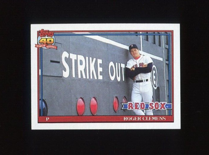 1991 TOPPS #530 ROGER CLEMENS BOSTON RED SOX