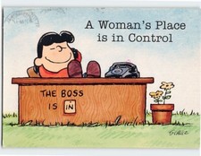 Postcard A Woman's Place is in Control, Lucy