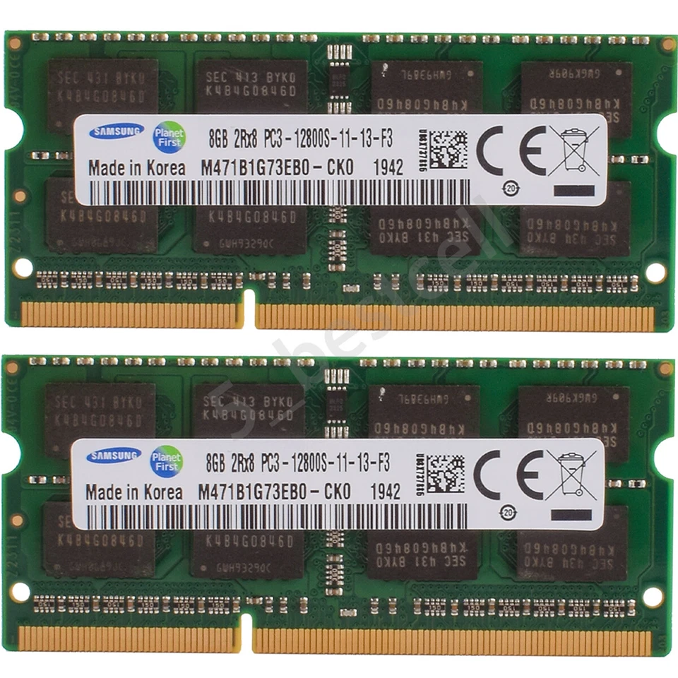Original Samsung 16GB 32GB DDR3 1600 MHz PC3-12800s 204Pin Laptop Memory 1.5V US - Image 2 of 4