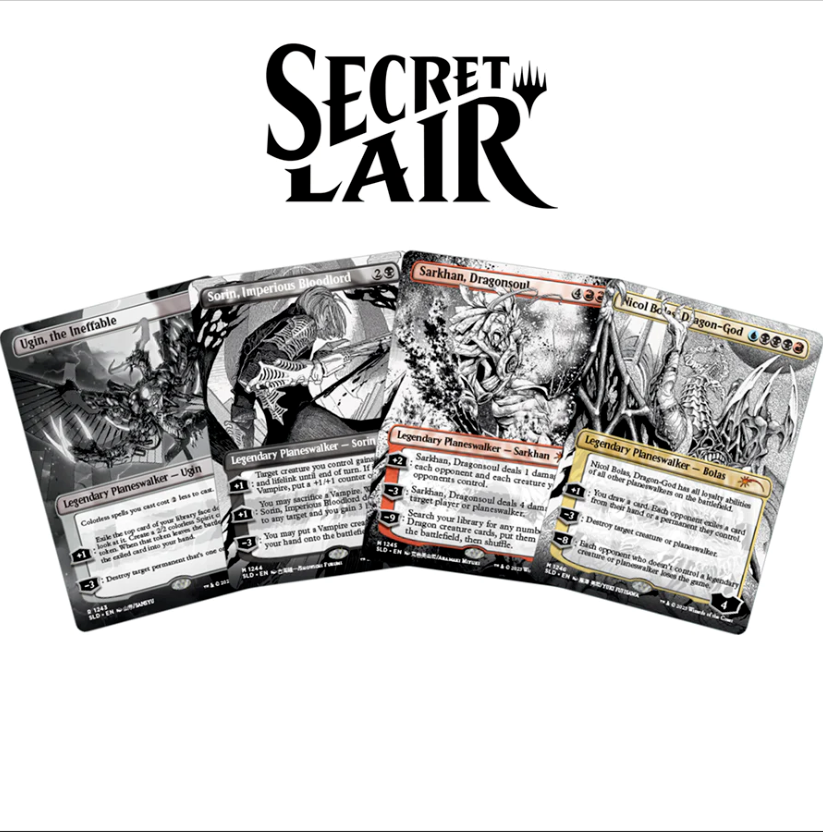 マジック：ザ・ギャザリング more borderless planeswalkers x 2 Magic The Gathering: Secret Lair More Borderless Planeswalkers