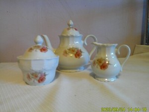 Porcelain Bareuther Teapot Set