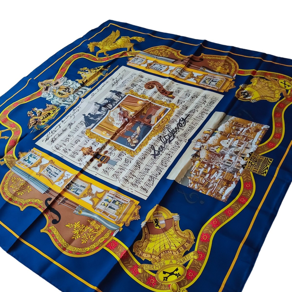 HERMES In Salzburg Carre 90 Silk 100% Scarf Rare Vintage | eBay