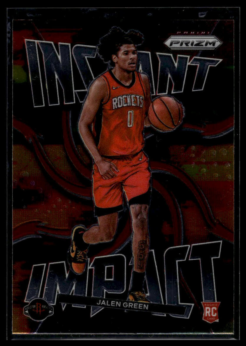 2021-22 Panini Prizm #25 Jalen Green Rookie Instant Impact